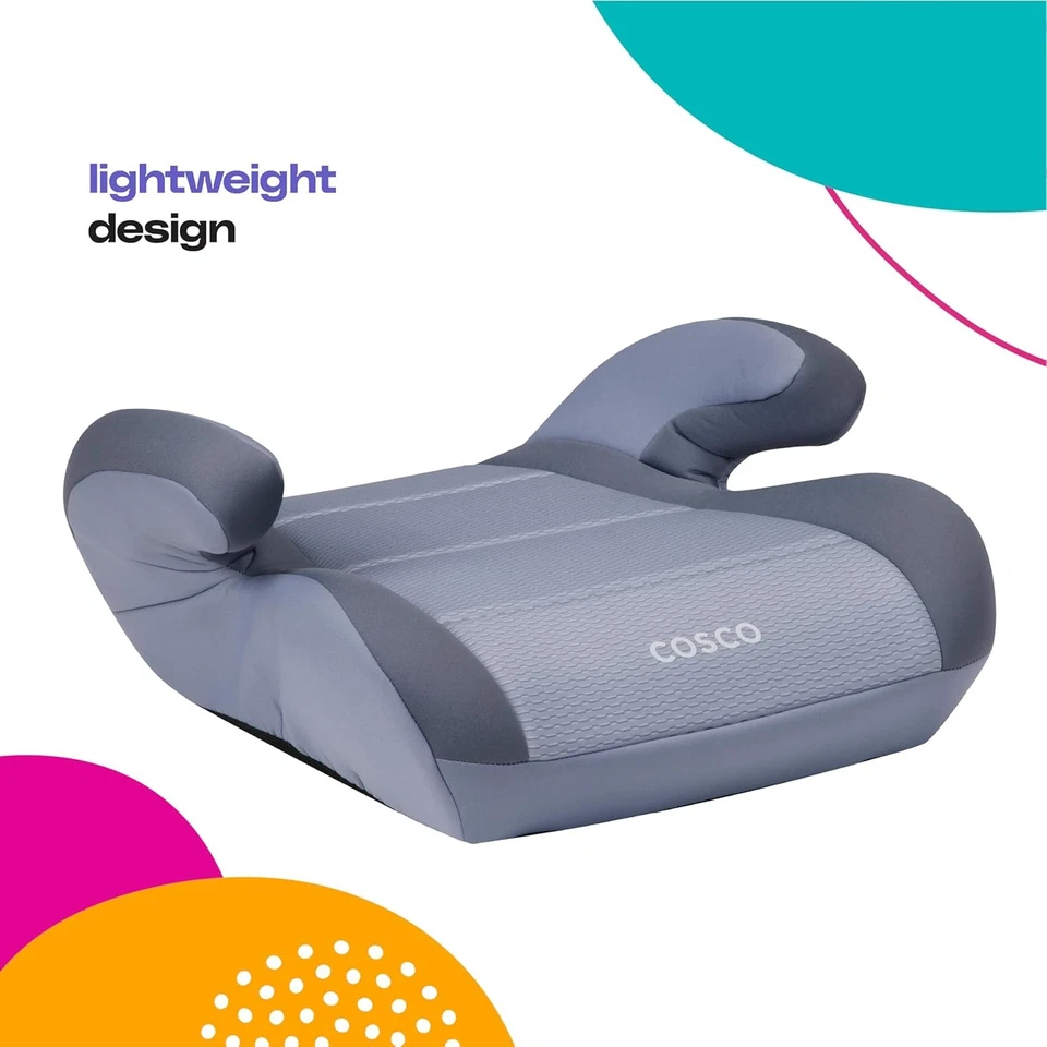 Asiento de auto elevador Cosco Topside sin respaldo 40-100 libras ligero portátil Leo Foto 2 de 4