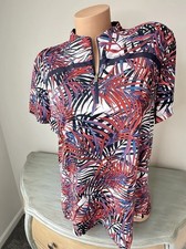 Tail White Label Golf Top Shirt XXL 1/4 Zip Pullover Activewear Stretch Palm 2X