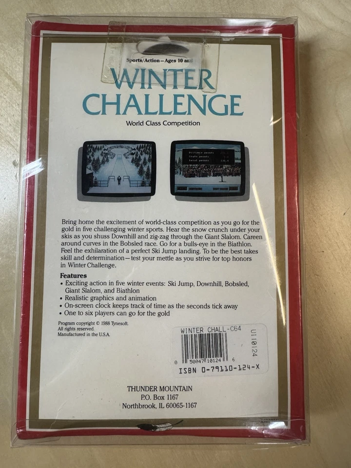 Winter Challenge Commodore 64/128 C64 Sealed - Nice Condition - Image 2 of 4