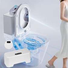 Automatic Toilet Flusher, 2023 Upgraded Touchless Toilet Flush Kit, Hands Fre...