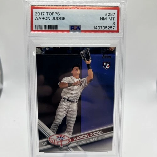 2017 Topps - Aaron Judge #287 Fielding (RC) PSA 8 NM-MT