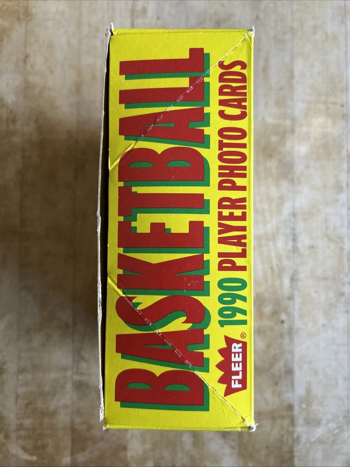 Tarjetas fotográficas de jugador de baloncesto Fleer 1990 caja de cera 36 paquetes sellados Foto 3 de 4
