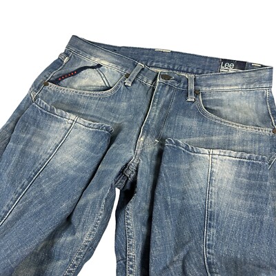 Lee Urban Rider Jeans On the Move Mens Size 32x32 Blue Retro