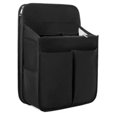 Backpack Organizer Insert with Zipper Rucksack Travel Nylon Waterproof Black