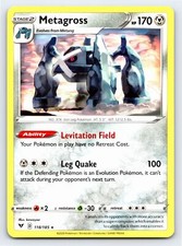 Metagross 118/185 Rare Vivid Voltage Pokemon Card - NM Near Mint