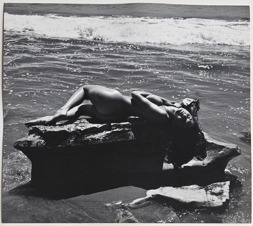 Andre De Dienes Modelo Desnudo Gelatina Foto 1960 Ocean Beach Fotografía, Certificado de Autenticidad - Imagen 2 de 7