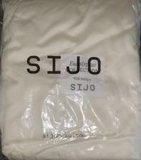 Sijo Home Eucalyptus Collection 100 Tencel Lyocell King Flat Sheet Ivory New