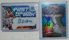 🔥 2019-20 Rated Rookie Brandon Clarke Select Blue 278/299 & FB AUTO w/ LOT!!📈