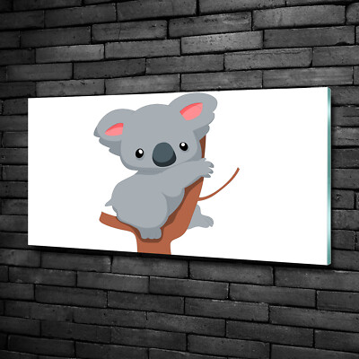 Wandbild aus Plexiglas  Druck auf Acryl 100x50 Tiere Koala Baum