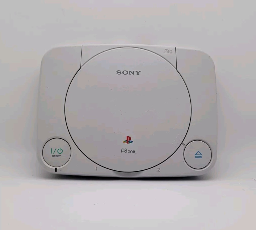Sony Playstation PS One Video Game Console - White, Tested & Working