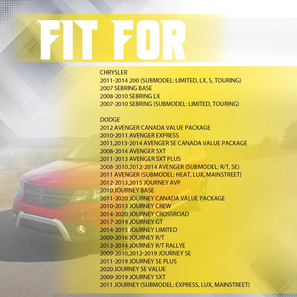 2X ABS Wheel Speed Sensor Front Right & Left For 2011 2012 13-2019 Dodge Journey - Image 2 of 4