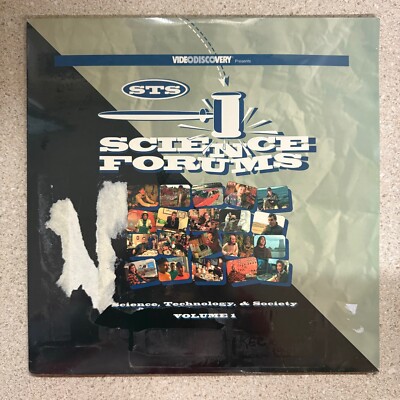 STS Science Forums Technology & Society Volume 1 Laser Disc New Torn Plastic