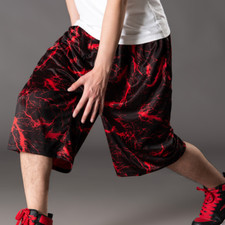 Mens Casual Oversize Loose Wide Leg Short Pants Running Sports Basketball Shorts