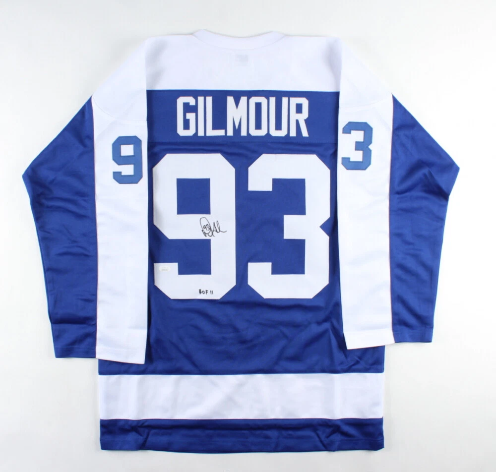 Doug Gilmour Signed Adidas Blue Toronto Maple Leafs Jersey