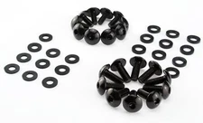 M5 M6 Large Screws Motorcycle Trim Black Plastic Washers