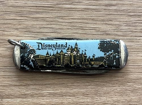 Walt Disney Productions Disneyland Theme Park Souvenir 2 Blade Folding Knife