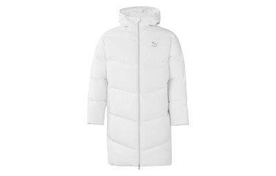 PUMA Warm Mid-Length Sports Hooded Down Jacket