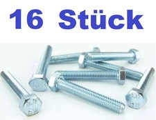 16 St&uuml;ck M8 x 50 Sechskantschrauben Maschinenschrauben M8x50 DIN 933 Vollgewinde