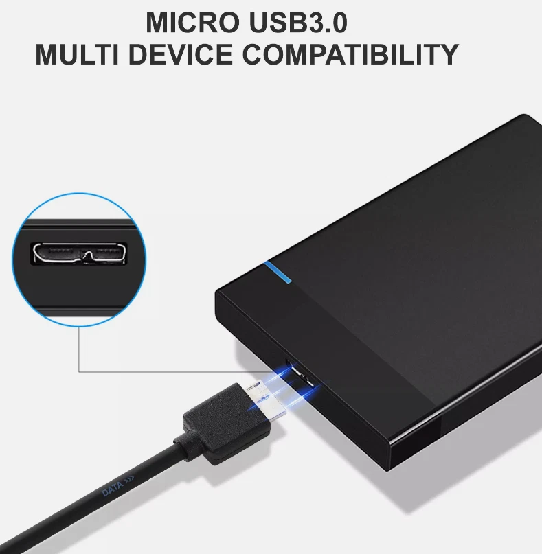 USB 3.0 A to B Cable - Seagate Backup Plus Slim Portable External Hard Drive HDD - Image 4 of 4