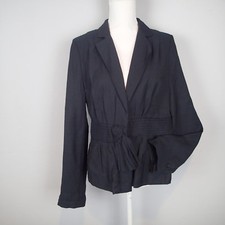 BCBG MAXAZRIA JACKET sz L BLAZER black  I1
