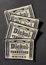 George Dickel patch Tennessee Whisky Dickel  liquor patch 2 3/8" wide 4 pcs.