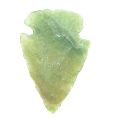 Moss Agate Stone 30mm Flint Spearhead Head Point Knife Blade Arrowhead