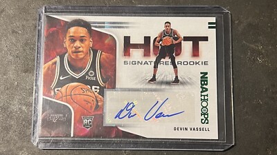 2020-21 DEVIN VASSELL HOOPS GREEN HOT SIGNATURES RC AUTOGRAPH