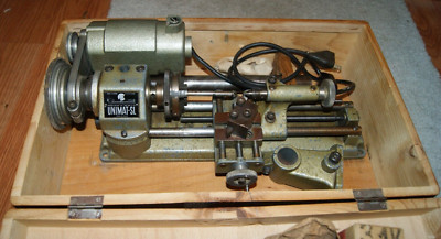 UNIMAT -SL DB200 LATHE  WITH WOODEN CASE-ACCESSORIES MADE IN AUSTRIA