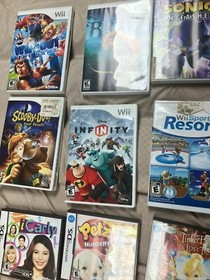 Nintendo DS / Nintendo Wii Video Game Lot 15 Original Cases/game Manual Bundle