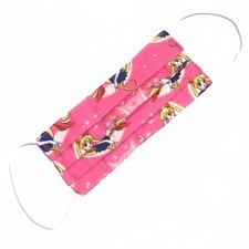 Sailor Moon Usagi Fabric Mask HANDMADE IN AMERICA Adult Size 100 Cotton New