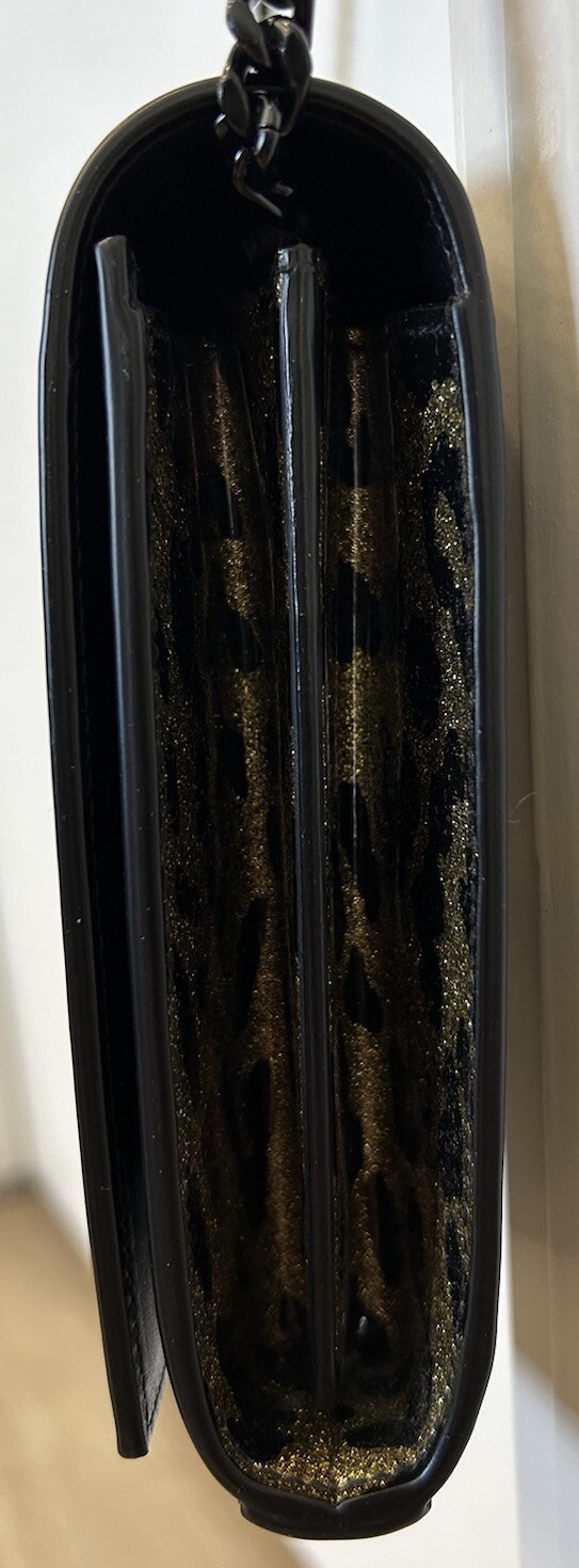 SAINT LAURENT Portafoglio borsa a mano Kate usatoaint YSL Sai Laurent glitte stampadata