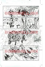 MARVEL NEW AVENGERS FIRELINE AAFES #6 PAGE 15 Original Art By Cliff Richards 