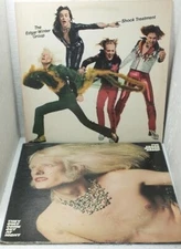 Pair EDGAR WINTERS GROUP:SHOCK/ONLY COME OUT.. Epic Stereo VinylLP VG-Ex 1972/4