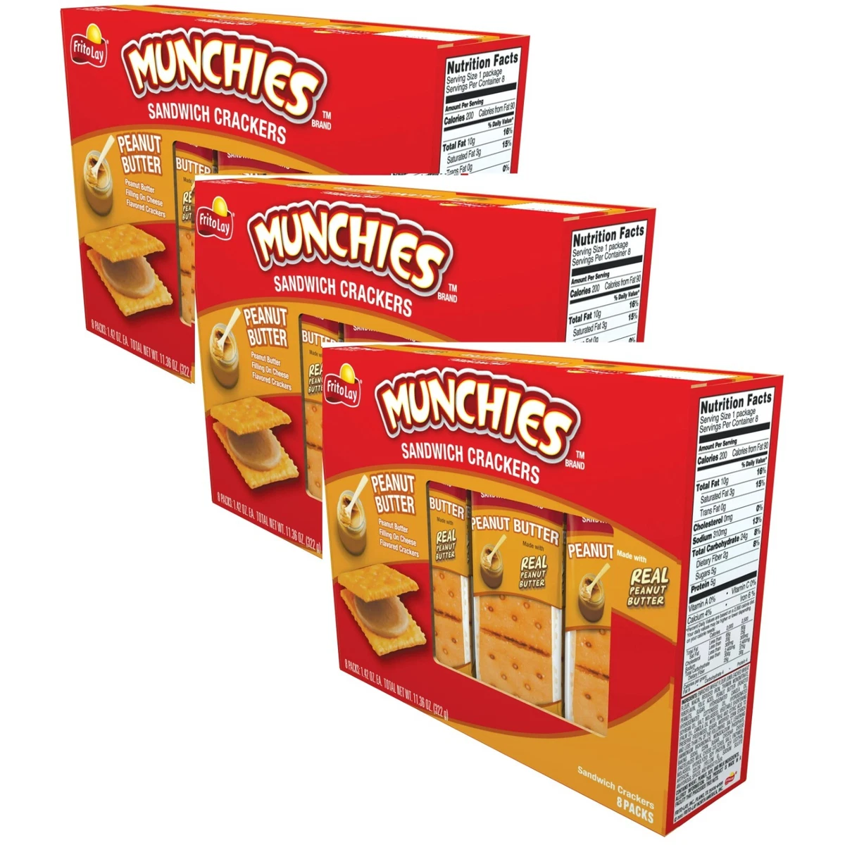 Munchies 8Pack Cheetos Cheddar Cheese Sandwich Crackers, 47 OFF