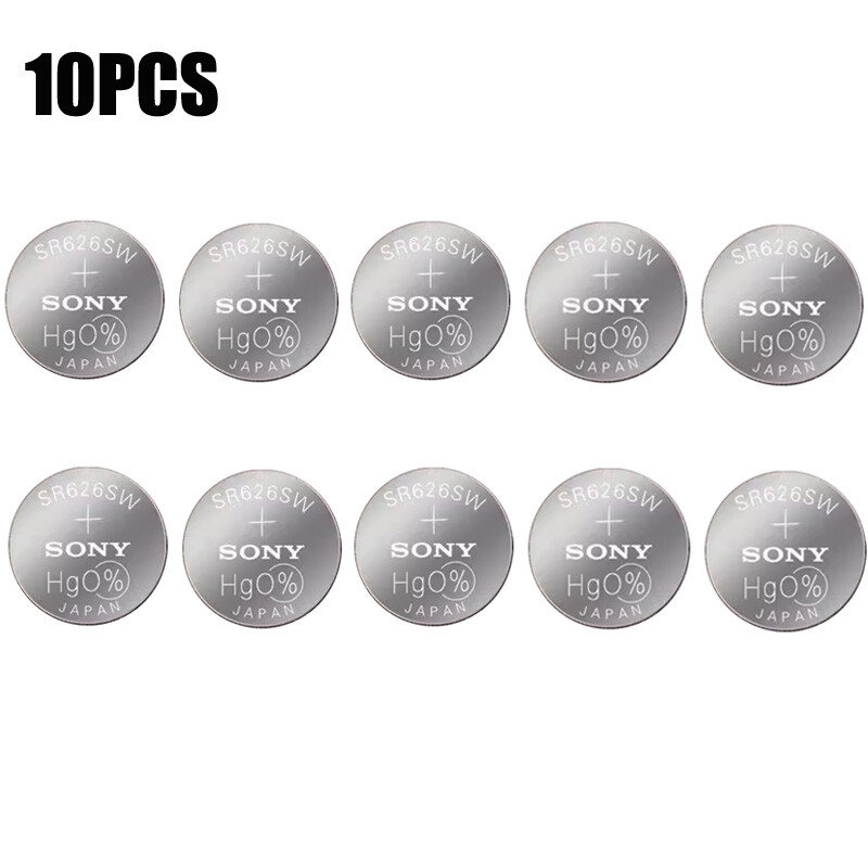 10PCS SR626 AG4 LR626 Watch Battery Button Coin Cell Silver Oxide
