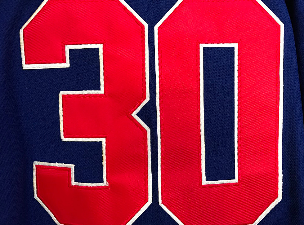 USA Hockey Miracle On Ice Adult Ice Hockey Jersey Away Blue, Home White
