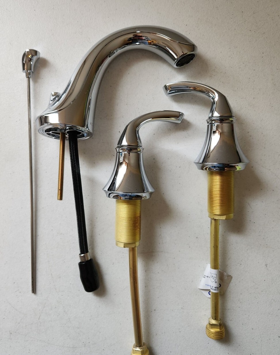 Kohler K102724CP Forte Widespread Bathroom Faucet, Polished Chrome