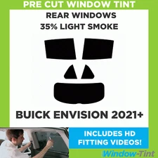 Pre Cut Window Tinting Film for Buick Envision 2021+ 35% Light Rear Tint Kit
