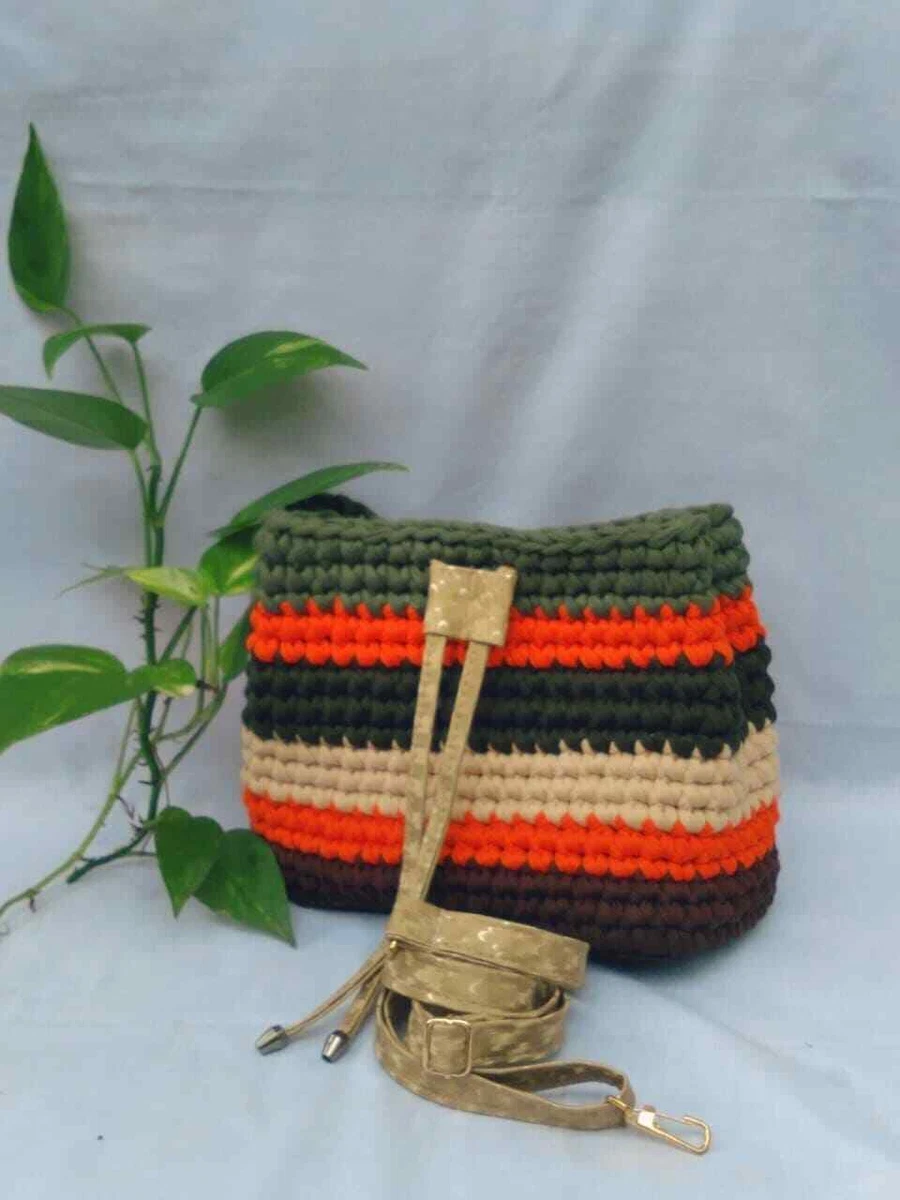Knitted clearance sling bag
