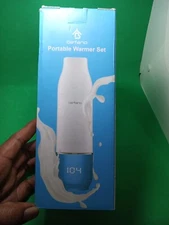 Befano Portable Bottle Warmer, Powder Dispenser for Travel, BLUE White Color