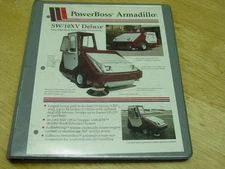 PowerBoss Industrial Sweeper/Scubber Armadillo Model SW/10XV 1995 Parts Manual