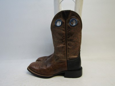 MENS ARIAT COWBOY‎ DARK BROWN BUCKAROO BOOTS SIZE 9.5 D MENS ARIAT 4 LR COWBOY DARK BROWN BUCKAROO BOOTS SIZE 9.5 D  main image 2
