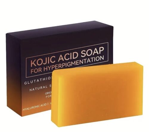 Kojic Acid Soap Glutathione for Hyperpigmentation-Unisex-adult Tangerine Scented - Picture 1 of 12