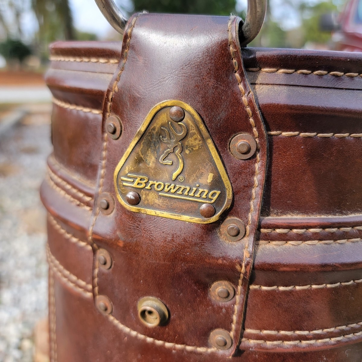 Vintage Leather Browning Golf Club Bag Rare Brown | eBay
