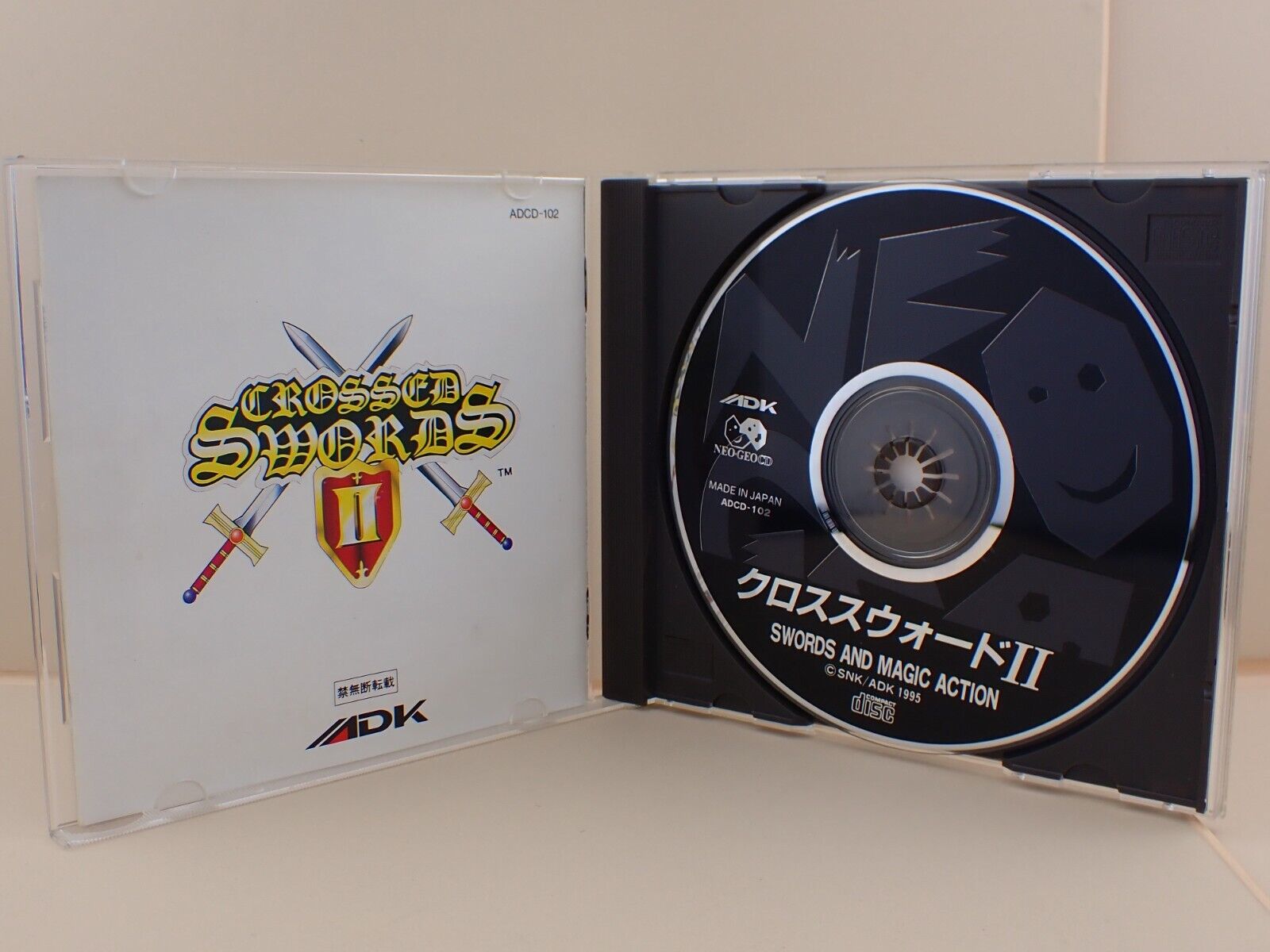 Crossed Swords II 2 NEO GEO CD Disc Japanese Game Tested work Free Shipping