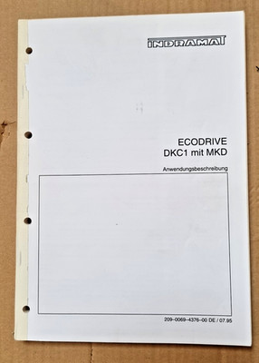 Indramat 209-0069-4376-00 DE Anwendungsbeschreibung ECODRIVE DKC1 mit MKD