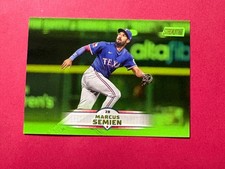 2025 Topps Stadium Club - Marcus Semien #137 -Lime Green - Texas Rangers
