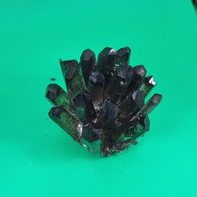 Natural Rare Raw Black Ghost Phantom Geode Cluster Mineral Specimen Crystal
