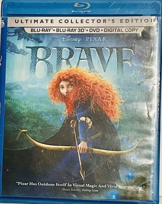 2012 Brave Disney PIXAR 3D Blu-ray DVD Digital 5-Disc Set Ultimate Collect EDITN