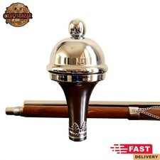 Ball Head Marching Band Drum Brown Major Mace Stick  60" Mace Stave  Stick
